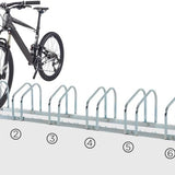 Fietsenrek voor 6 Fietsen Staal - Wand of Vloermontage 33x179x27 cm