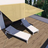 HanSe® Schaduwdoek Rechthoek Waterdoorlatend 5x7 m Zonnedoek