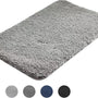 AKSA Home® Badmat 50x80 cm - Douchemat antislip - Badmat antislip - Badkamermat - Vloerkleed - Lichtgrijs
