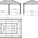 Sojag - SJ07600 - Paviljoen - Pergola - Partytent - 277 x 363 x 493 cm