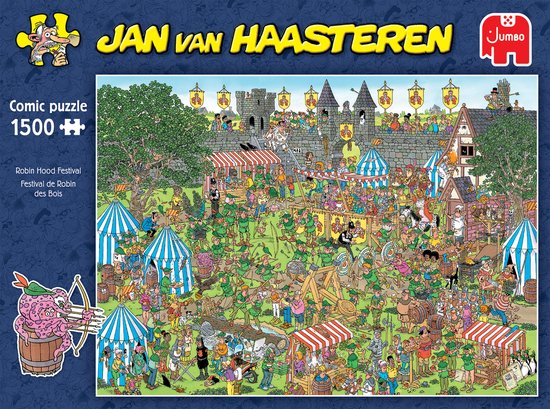 Jan van Haasteren - Robin Hood Festival - 1500 stukjes - Puzzel - Legpuzzel