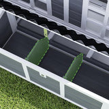 Kippen Legnest voor 4-6 Kippen - Waterdicht Dak - 100x86x100cm - grijs
