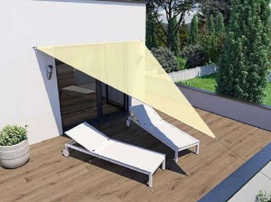 HanSe® Schaduwdoek Driehoek Waterdoorlatend 3x3x3 m