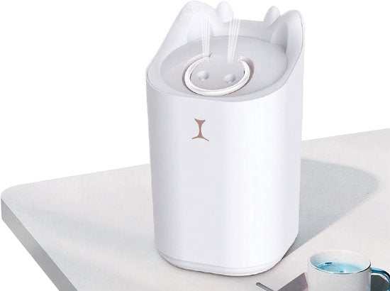 Ultrasone Luchtbevochtiger met Grote Watercapaciteit – Stil & Veilig – Nachtlampfunctie – Voor Babykamer, Slaapkamer & Woonruimte