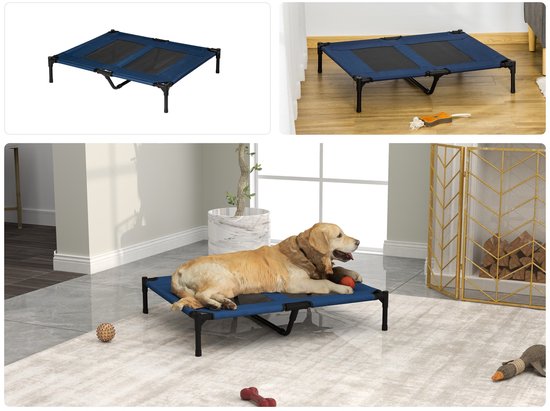 Hondenligbed - Kattenligbed - Comfortabel Hondenstretcher - Blauw
