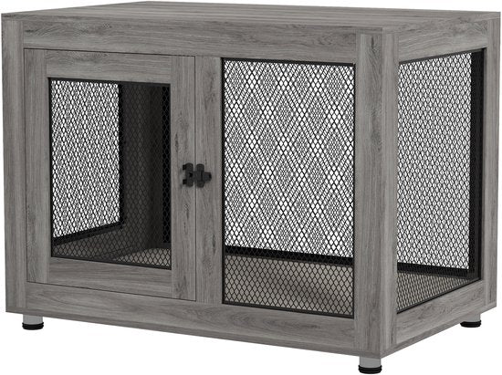 Binnen Bench voor grote honden - Hondenhok Binnen - 60x94x71 cm - Grijs