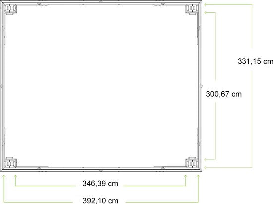 Westmann - YD12941 - Paviljoen - Pergola - Partytent - 317 x 365 x 427 cm