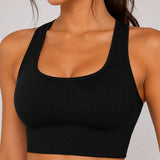 Dames Sport Bra - Met Verwijderbare Pads - Crop - U-Neck - Stretch - Comfortabel - Sport-BH