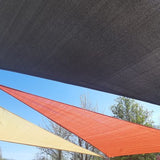 hanSe® Schaduwdoek Driehoek Waterdoorlatend 5x5x5 m Zonnedoek Groen