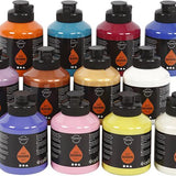 Pigment Art School, extra kleuren, 12x500 ml