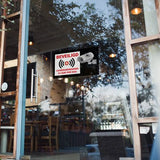 24ME® - 4 Stuks Camerabewaking Stickers - Plakzijde Binnenzijde - Camera stickers - Videobewaking stickers - Alarmstickers -