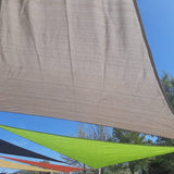 HanSe® Schaduwdoek Driehoek Waterdoorlatend 5x5x5 m Zonnedoek