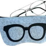 Brillenetui - Grijs - Vilt - Brillen etui - Bril Beschermer - Brillendoos - Brillenkoker - Brillenhoes