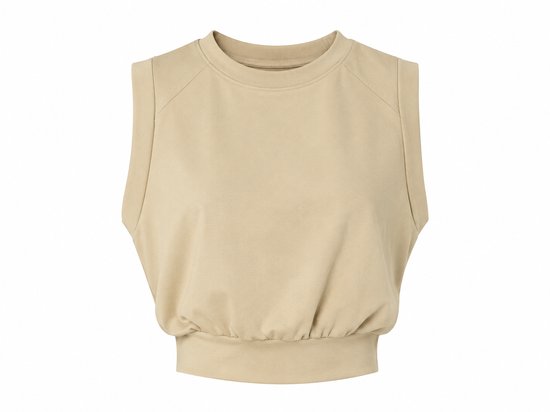 Dames Crop Tanktop - Modieuze Sport & Casual Top - Stijlvol - Loszittend - Crop Top - Sporttop
