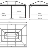 Sojag - SJ07600 - Paviljoen - Pergola - Partytent - 277 x 363 x 493 cm