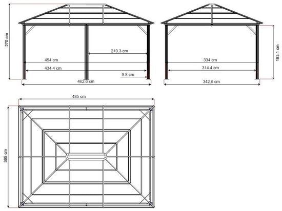 Sojag - SJ07600 - Paviljoen - Pergola - Partytent - 277 x 363 x 493 cm