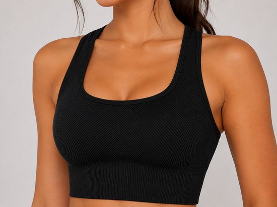 Dames Sport Bra - Met Verwijderbare Pads - Crop - U-Neck - Stretch - Comfortabel - Sport-BH