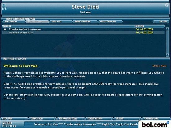 Championship Manager 2006 -PS2
