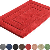 AKSA Home® Badmat 50x80 cm - Douchemat antislip - Badmat antislip - Badkamermat - Vloerkleed - Rood