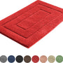AKSA Home® Badmat 50x80 cm - Douchemat antislip - Badmat antislip - Badkamermat - Vloerkleed - Rood