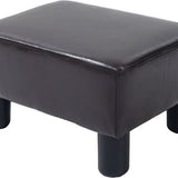 4goodz Hocker met Kunstleer Design - Koffie - 833-666V71