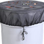Regenton net - Zwart - Universeel tot 90 cm - Regenton Hoes - Regenton Afsluitnet - Afsluiter Regenton