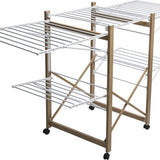 Droogrek Verrijdbaar 27 meter drooglengte Houtlook - 176x60x104 cm