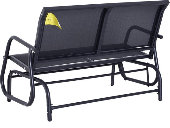 4goodz Tuinbank Schommelbank 2-Zits - max. 200 kg - Zwart