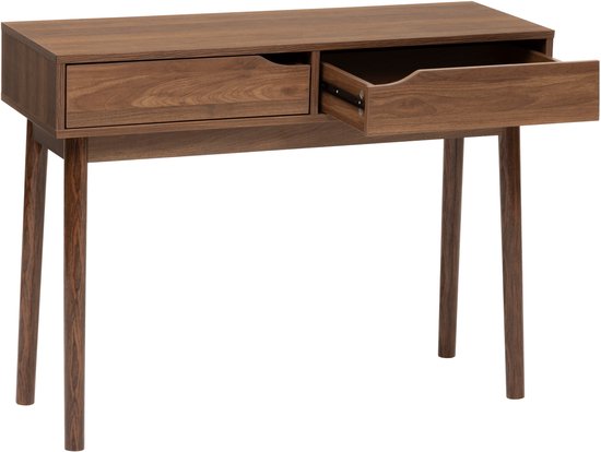 Home Deco Factory Sidetable Console Bijzettafel Met 2 Laden Klaus - Bruin