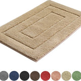 AKSA Home® Badmat 50x80 cm - Douchemat antislip - Badmat antislip - Badkamermat - Vloerkleed - Beige