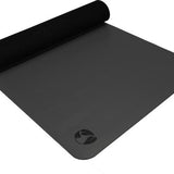 Ecoyogi PRO GRIP Yogamat Extra lang (214 x 68 x 0,42 cm) - Antraciet - 100% Natuurrubber en Vochtabsorberende PU Top Laag | Geweldige veerkracht | Onder alle omstandigheden een stevige grip | Geschikt voor Hot, Bikram, Vinyasa, Flow en Ayenger Yoga