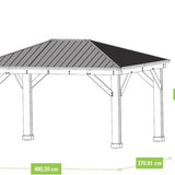 Westmann - YD12944 - Paviljoen - Pergola - Partytent - 315 x 371 x 490 cm