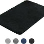 AKSA Home® Badmat 50x80 cm - Douchemat antislip - Badmat antislip - Badkamermat - Vloerkleed - Zwart