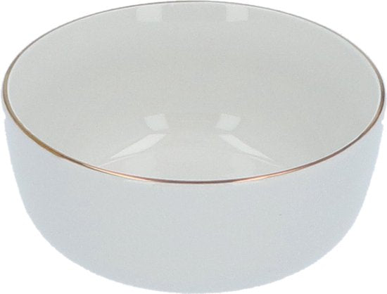 Serviesset Porselein Sublima wit met Gouden rand - 6-persoons 18 delig