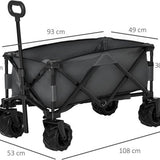 Bolderkar Strand inklapbare Handwagen 360° Tuinwagen