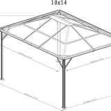 Sojag - SJ04310 - Paviljoen - Pergola - Partytent - 261 x 298 x 423 cm