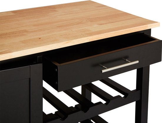 5Five® Luxe Grote houten Keukentrolley
