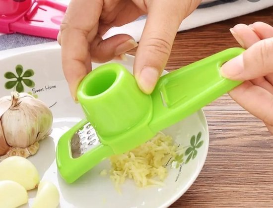 Sasemy® - Tools voor in de keuken - Set van 4 - #5 - Championsnijder, Keuken Gadget - Fruitsnijer - Keuken Accessoires - Kitchen Tools - Knoflook-en of gember rasp - Avocadosnijder - Citrussnijder - Sinterklaas cadeau - Kerst cadeau - Campinghulp