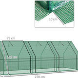 4goodz Kweekkas met Raam 270x90x90 cm - foliekas van staal 01-0469