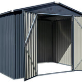 Spacemaker Gereedschapsschuur Metaal - 182x247x197 cm -Grijs