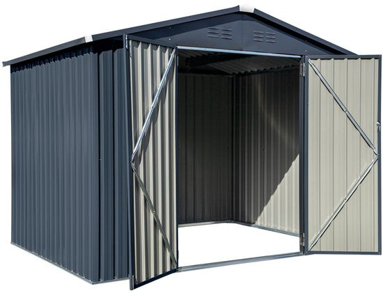 Spacemaker Gereedschapsschuur Metaal - 182x247x197 cm -Grijs