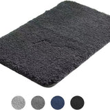 AKSA Home® Badmat 50x80 cm - Douchemat antislip - Badmat antislip - Badkamermat - Vloerkleed - Donkergrijs