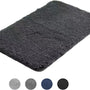 AKSA Home® Badmat 50x80 cm - Douchemat antislip - Badmat antislip - Badkamermat - Vloerkleed - Donkergrijs