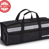 Goods&Co Accutas Ebike Brandveilig - Elektrische Fiets Accu Tas - Beschermhoes E-bike - 49 × 15 × 15 cm - Brandwerende Zak Fietsaccu - Hittebestendige Lipo Bag voor E Bike - Brandzak - Brandveiligheid– Accuhoes – Saver Hoes - Zwart