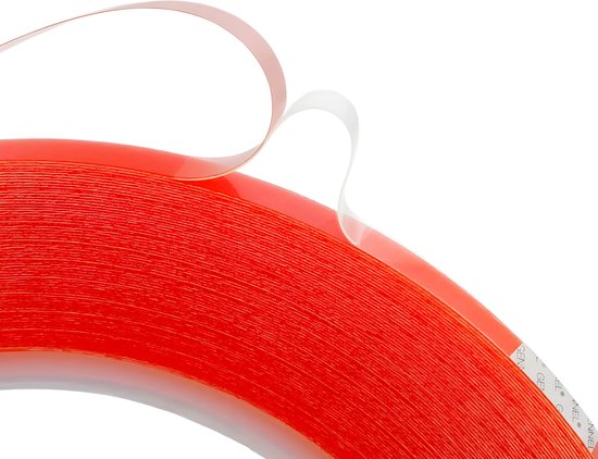24ME® 25 Meter Zeer Dun Transparant Dubbelzijdig Tape - Ultra Strong - Montagetape - Dubbelzijdige Tape - Voor binnen- en buitengebruik