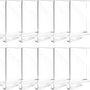 Plankverdeler - 12 Stuks - Transparant - Acryl - Kledingkast Organizer - Plank Organizer - Boekenstandaard - Plank Verdeler