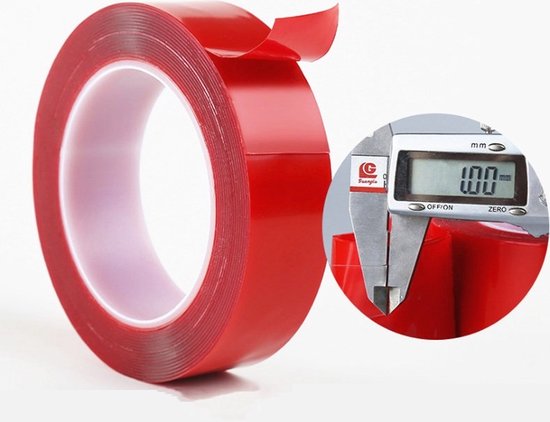 24ME® Dubbelzijdig Montage Tape Etui - 1mm - Transparant - Nano tape - Acrylic VHB