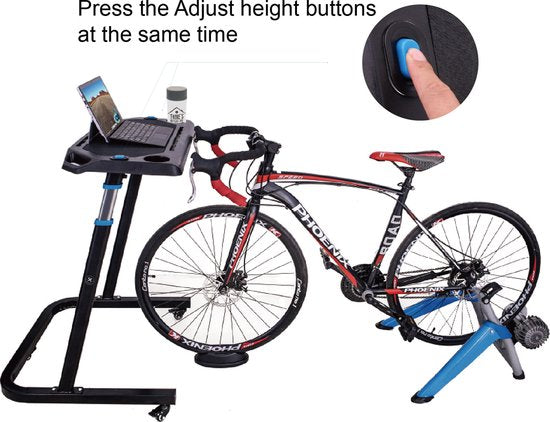 4toolz® Fietstrainer Tafel - Laptop tafel voor fietstrainer - Stabureau In hoogte verstelbaar