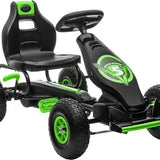 Skelter met Verstelbare Stoel, 5-12 Jaar - Rood+Zwart