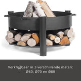 CookKing - Vuurschaal Ø - Vuurschaal BBQ - Staal - Zwart